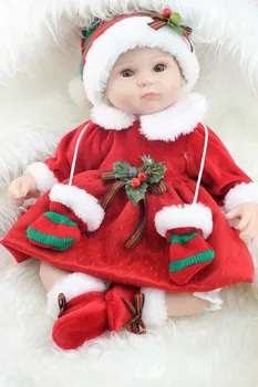 18 дюймов, реалистичный ребенок-реборн, мягкая силиконовая виниловая кукла с реальным прикосновением, прекрасный новорожденный ребенок, 17-дюймовая рождественская кукла или игрушки