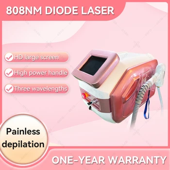 2023 Высококачественная Лазерная эпиляция с тремя длинами волн 755 нм 808 нм 1064 нм Diodo Laser Machine