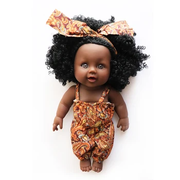 30 см Афроамериканские Куклы Reborn Baby Африканские Куклы Младенцы Реалистичные Модные Куклы для девочек Черная кукла Bebe Born Рождественский подарок