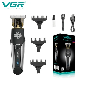 VGR Машинка для стрижки волос, Профессиональный Триммер для волос, Перезаряжаемая Машинка для стрижки волос, Портативная Электрическая Беспроводная машинка для стрижки волос для мужчин V-287