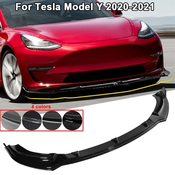 Автомобильный Обвес Для Переднего Бампера, Спойлер, Защитная Крышка, Сплиттер Для Губ, Защита Для Tesla Model Y 2020-2021