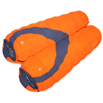 Король джунглей 2017, новинка, осень-зима, снаряжение для скалолазания на открытом воздухе, кемпинг -10, теплый спальный мешок, можно сшивать хлопковые спальные мешки