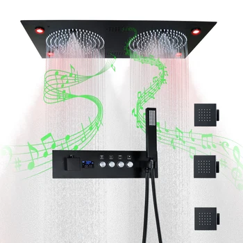 Многофункциональная душевая панель ORB Rain Massage Душевая система со светодиодной музыкой Смеситель для душа в ванной с дождевой Насадкой