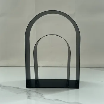 Скандинавское минималистичное геометрическое железное искусство металлическая арка креативное художественное оформление модельной комнаты изогнутый рабочий стол мягкое украшение