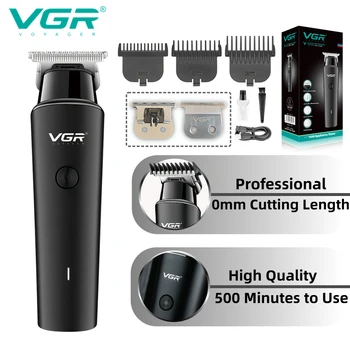 Триммер для волос VGR, Перезаряжаемая машинка для стрижки волос с Т-образным лезвием, Профессиональные беспроводные машинки для стрижки волос, Электрический Триммер для мужчин V-933